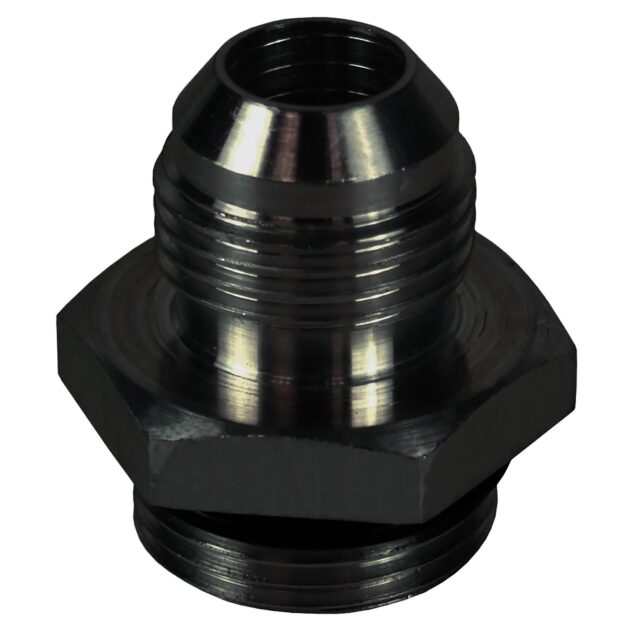Aluminum Cooler/Adapter Fitting -8AN x -10AN O-ring, Bright Anodized