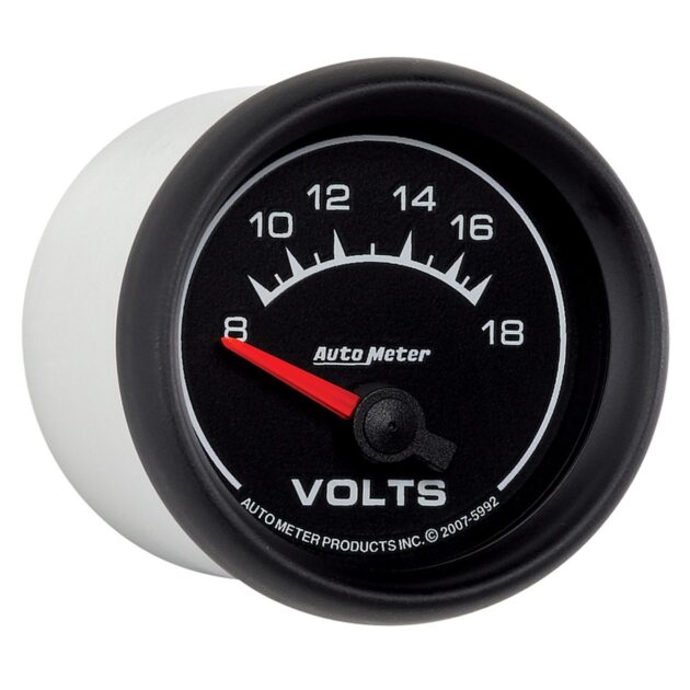 2-1/16 in. VOLTMETER, 8-18V, ES