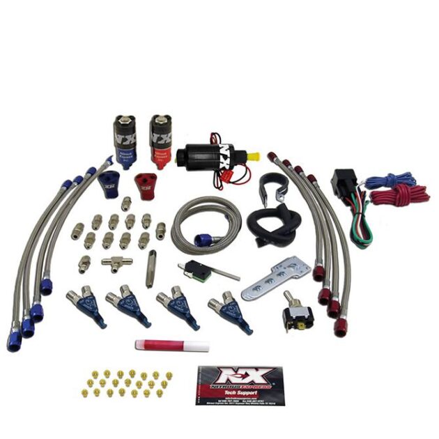 Nitrous Express FOUR CYLINDER "PIRANHA" SYSTEM (FOR EFI APPLICATIONS), NO BOTTLE