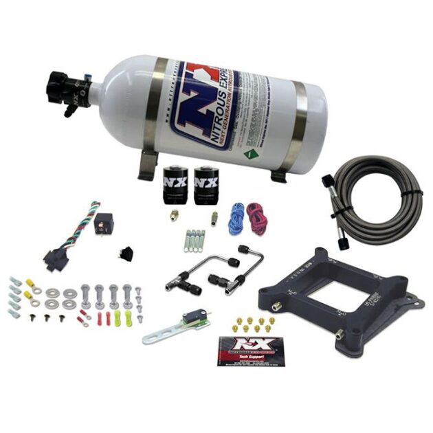 Nitrous Express 4150 Gemini STAGE 6 ALCOHOL (50-100-150-200-250-300HP) WITH 10LB BOTTLE