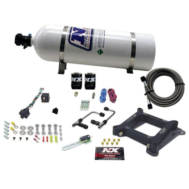 Nitrous Express 4150 Gemini STAGE 6 ALCOHOL (50-100-150-200-250-300HP) WITH 15LB BOTTLE