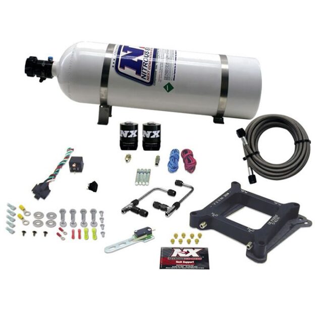 Nitrous Express 4150 Gemini PRO-POWER (100-200-300-400-500HP) WITH 15LB BOTTLE