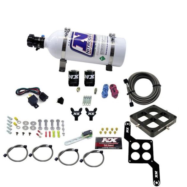 Nitrous Express DOMINATOR BILLET CROSSBAR PRO POWER (100-200-300-400-500HP) WITH 5LB BOTTLE.