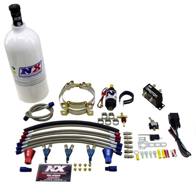 Nitrous Express THREE CYLINDER "PROTON" SYSTEM W 1.0 LB BOTTLE, 1.0LB