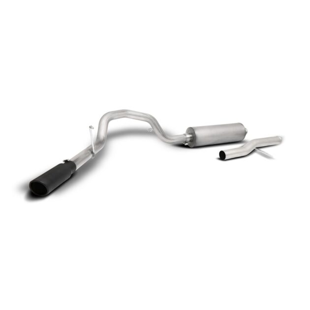 Black Elite Cat-Back Single Exhaust System; Stainless