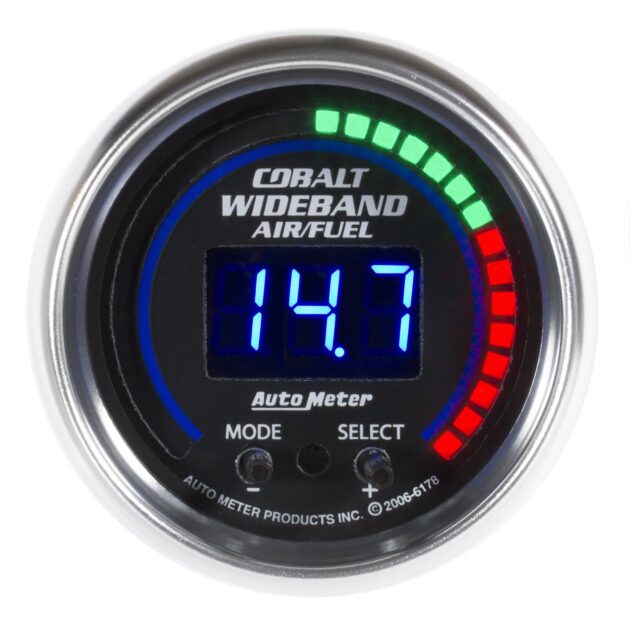 2-1/16 in. WIDEBAND PRO PLUS AIR/FUEL RATIO, 6:1-20:1 AFR, COBALT