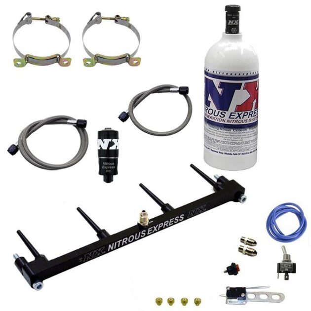 Nitrous Express Billet Spray Bar System For ZX-14 w/ 1lb Bottle