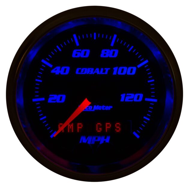 3-3/8 in. GPS SPEEDOMETER, 0-140 MPH, COBALT