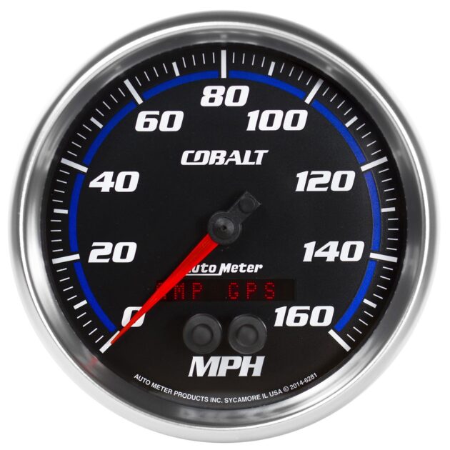 5 in. GPS SPEEDOMETER, 0-160 MPH, COBALT