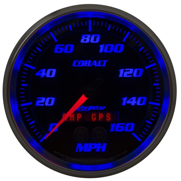 5 in. GPS SPEEDOMETER, 0-160 MPH, COBALT