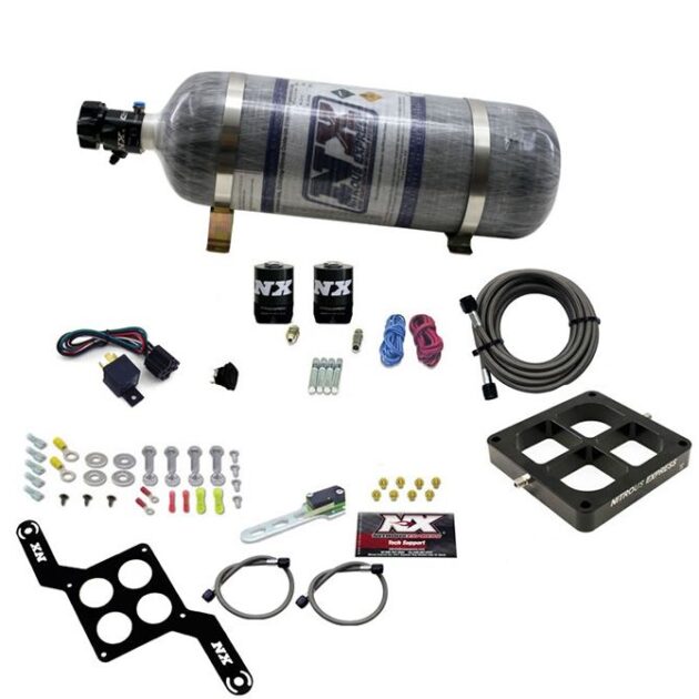 Nitrous Express DOMINATOR SINGLE ENTRY BILLET CROSSBAR STAGE 6, (50-300HP) W/ COMPOSITE BOTTLE