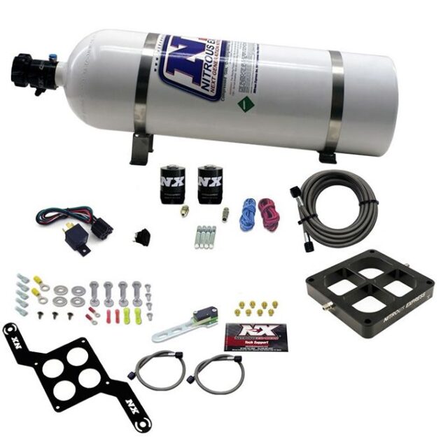 Nitrous Express DOMINATOR SINGLE ENTRY BILLET CROSSBAR, PRO POWER, (100-500HP) W/15LBBOTTLE