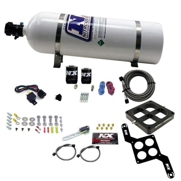 Nitrous Express DOMINATOR SINGLE ENTRY BILLET CROSSBAR, RNC (250-750HP) W/15LBBOTTLE