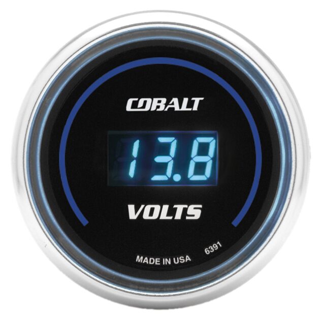 2-1/16 in. VOLTMETER, 8-18V, COBALT