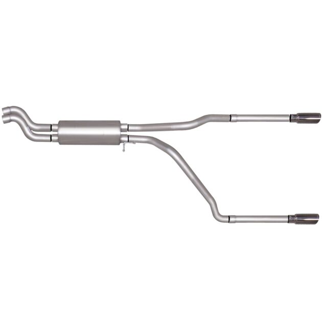 Cat-Back Dual Split Exhaust System; Stainless