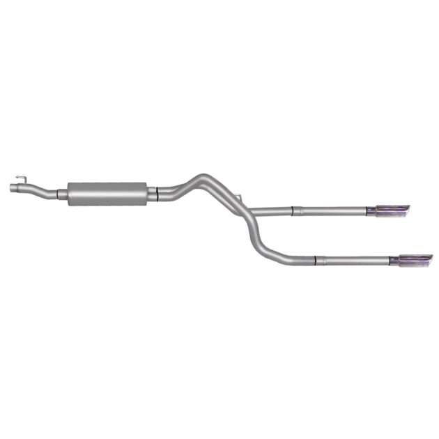 Cat-Back Dual Split Exhaust System; Stainless