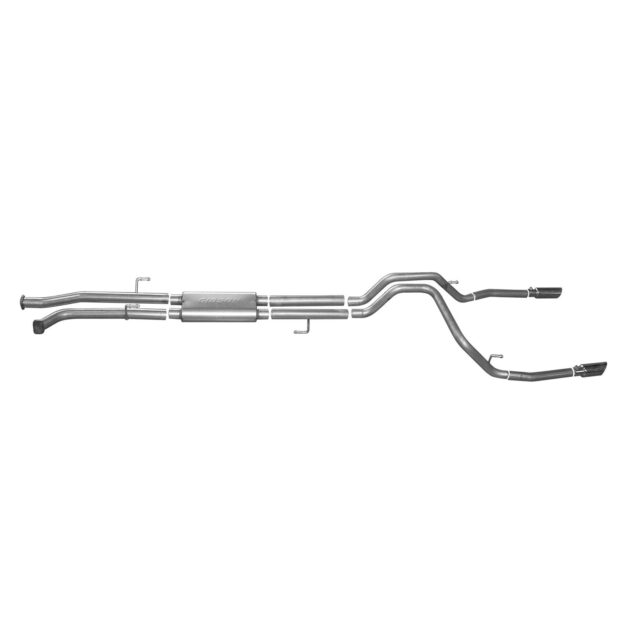 Cat-Back Dual Split Exhaust System; Stainless