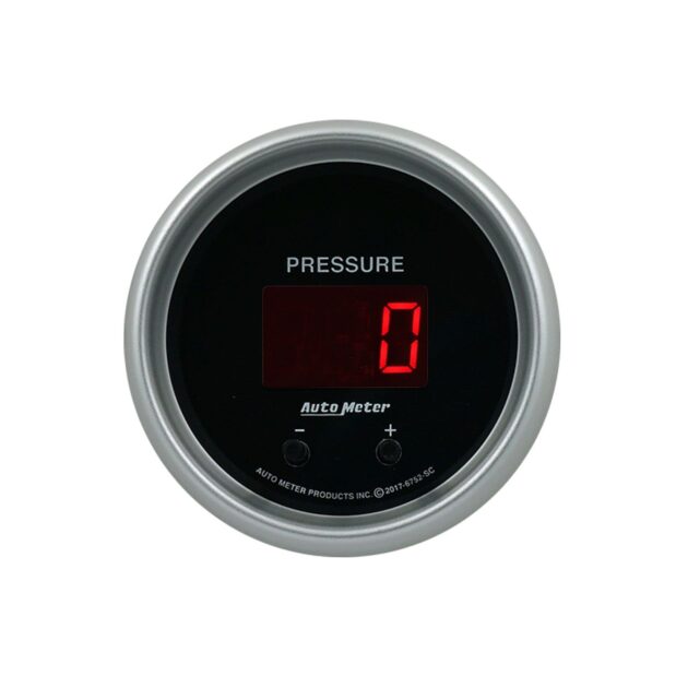 GAUGE, PRESSURE, 2 1/16", TWO CHANNEL, SELECTABLE, SPORT-COMP ELITE DIGITAL