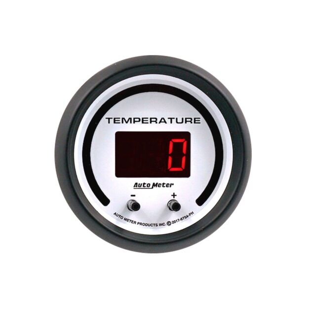 GAUGE, FLUID TEMPERATURE, 2 1/16", 2 CHAN, SELECTABLE, PHANTOM ELITE DIGITAL