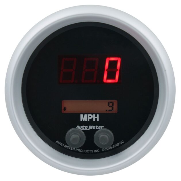 GAUGE, SPEEDO, 3 3/8", 260MPH / 260KMH, ELEC PROGRAM, SPORT-COMP ELITE DIGITAL