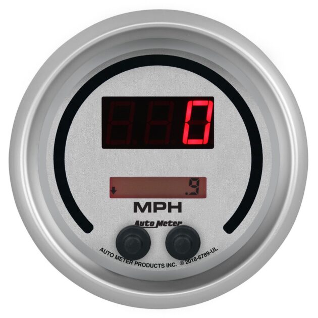 GAUGE, SPEEDO, 3 3/8", 260MPH / 260KM/H, ELEC PROGRAM, ULTRA-LITE ELITE DIGITAL