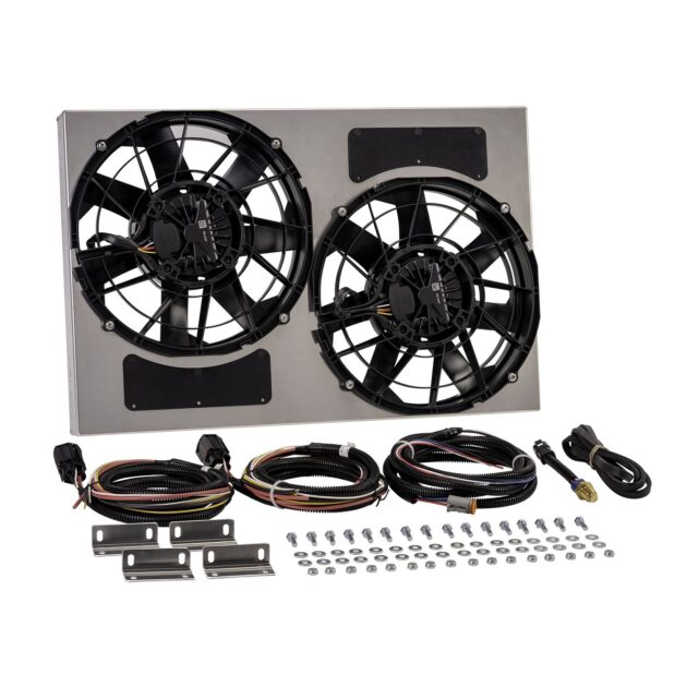 Powerpack - Brushless Dual 12" RAD Fan/Alum Shroud Kit w/ PWM Controller