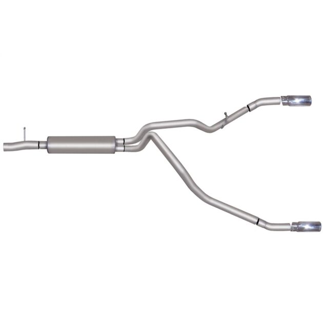 Cat-Back Dual Split Exhaust System; Stainless