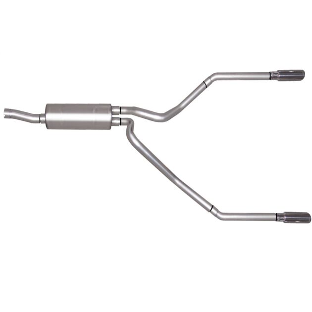 Cat-Back Dual Split Exhaust System; Stainless