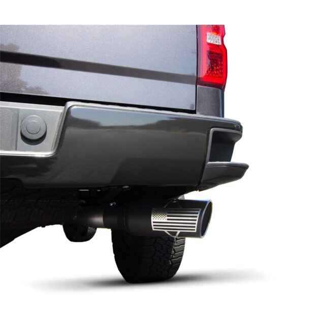 Patriot Flag; Cat-Back Single Exhaust System; Stainless