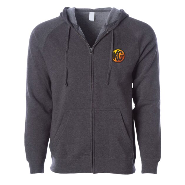 KC The Original Zip-up Hoodie - Heather Gray - Large