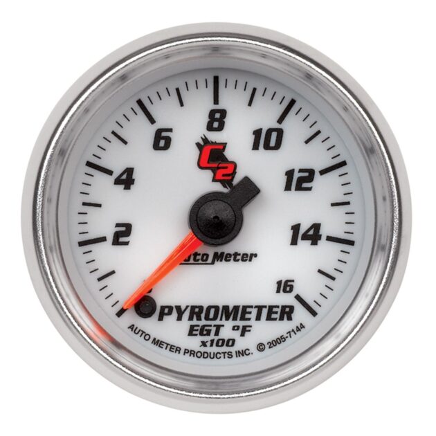 2-1/16 in. PYROMETER, 0-1600 Fahrenheit, C2