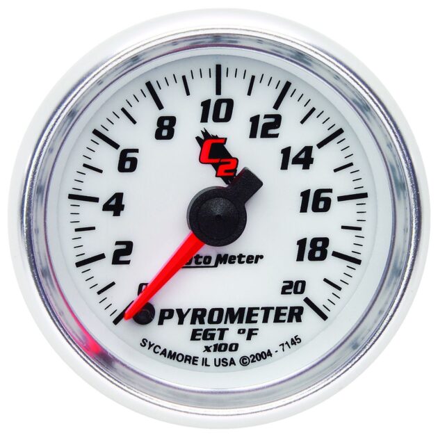2-1/16 in. PYROMETER, 0-2000 Fahrenheit, C2