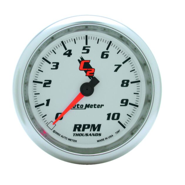 3-3/8 in. IN-DASH TACHOMETER, 0-10,000 RPM, C2