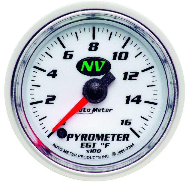 2-1/16 in. PYROMETER, 0-1600 Fahrenheit, NV