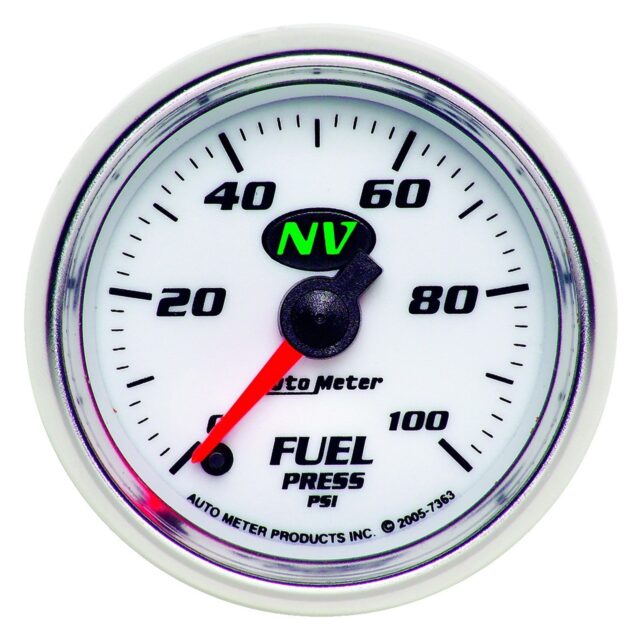 2-1/16 in. FUEL PRESSURE, 0-100 PSI, NV