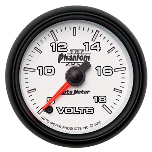 2-1/16 in. VOLTMETER, 8-18V, PHANTOM II