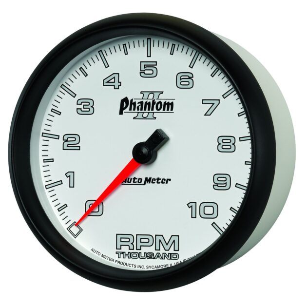 5 in. IN-DASH TACHOMETER, 0-10,000 RPM, PHANTOM II