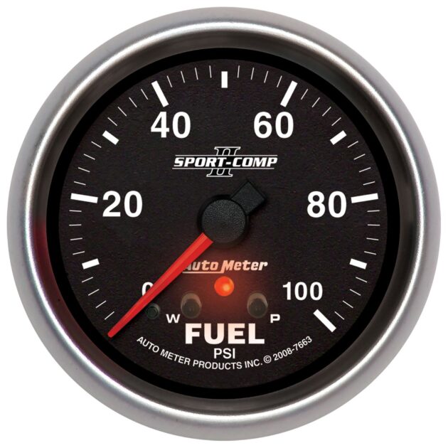 2-5/8 in. FUEL PRESSURE, 0-100 PSI, SPORT-COMP II