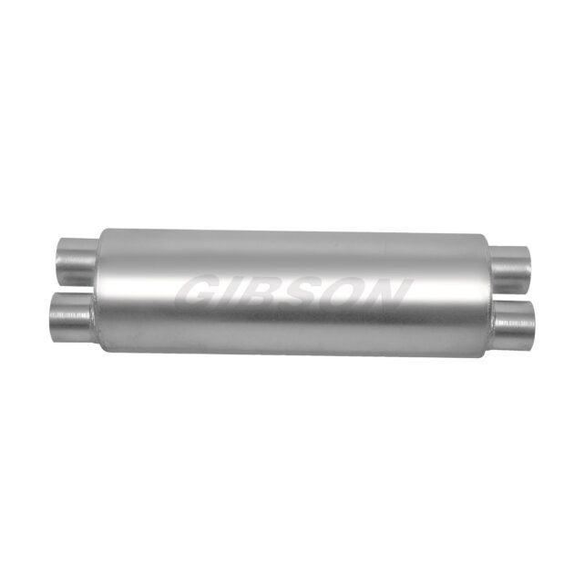 SFT Superflow Dual/Dual Round Muffler; Stainless