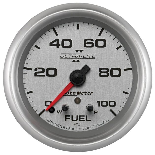 2-5/8 in. FUEL PRESSURE, 0-100 PSI, ULTRA-LITE II