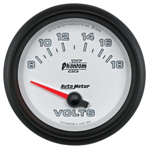 2-5/8 in. VOLTMETER, 8-18V, PHANTOM II