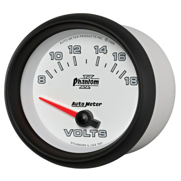 2-5/8 in. VOLTMETER, 8-18V, PHANTOM II