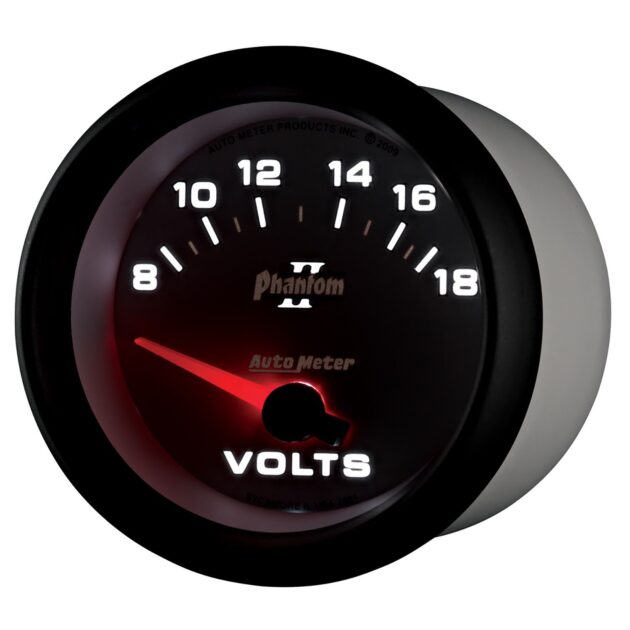 2-5/8 in. VOLTMETER, 8-18V, PHANTOM II