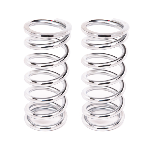 Aldan American Coil-Over-Spring, 200 lbs./in. Rate, 8 in. Length, 2.5 in. I.D. Chrome, Pair