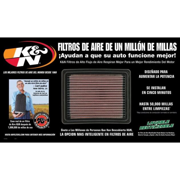 K&N 87-5024 POP; Air Filter Display; Spanish
