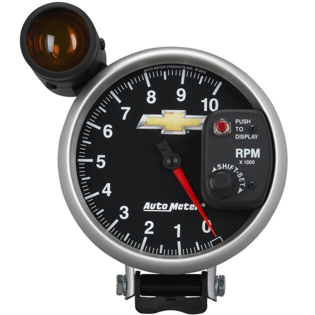 5 in. TACHOMETER, 0-10,000 RPM, PEDESTAL W/ EXT. SHIFT-LITE, GM COPO CAMARO