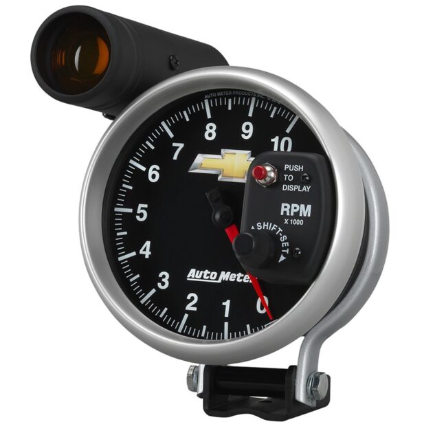 5 in. TACHOMETER, 0-10,000 RPM, PEDESTAL W/ EXT. SHIFT-LITE, GM COPO CAMARO