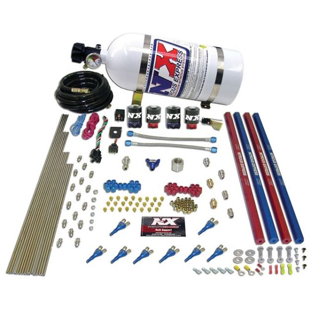 Nitrous Express SHARK/ALC (250-350-450-550-650HP) 2 SOLENOID SYSTEM WITH 15LB BOTTLE