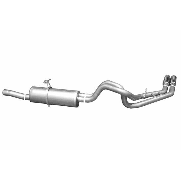 Cat-Back Dual Sport Exhaust System; Aluminized