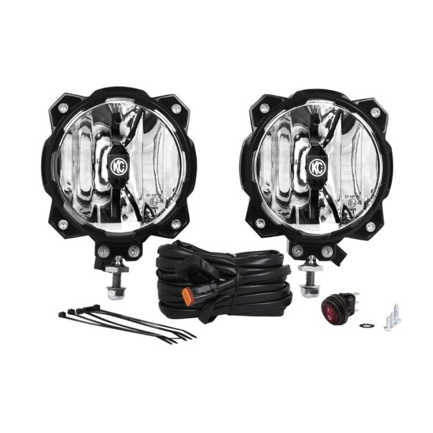 KC Hilites 6 in Pro6 Gravity LED - Infinity Ring - 2-Light System - 20W Wide-40 Beam